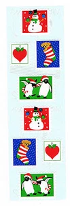 MRS GROSSMANS CHRISTMAS STAMPS STICKER STRIP BN & NLA - Picture 1 of 1