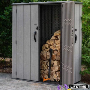 Lifetime 4ft 6" x 2ft 4" (1.4 x 0.7m) Vertical 1,510 Litre Storage Shed - Picture 1 of 8