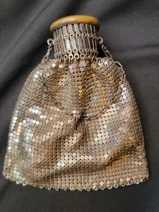 Antique Whiting & Davis Art Deco Wristlet | Beggar's Purse - Picture 1 of 10