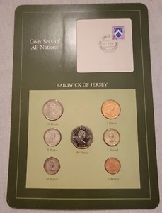 1985-1988 Franklin Mint Coin Set Bailiwick of Jersey - Picture 1 of 2