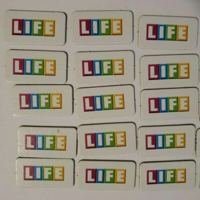 MB 2005 The Game Of LIFE Game Replacement TILES Pieces Parts  Set of 25 - Image 1 of 4