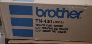 Toners Brother TN-430 neufs scellés en usine dans une boîte marron triple pack - Photo 1/1