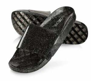 Roxoni Women's Summer Flip Flop Open Toe Jelly Glitter Slide Sandal Slippers - Picture 1 of 13