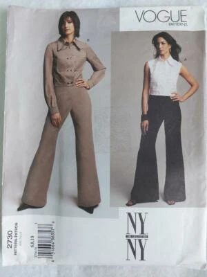 Vogue 2730 Misses/Petite NY Collection Jacket, Vest & Pants Pattern Size 6-8-10 - Image 1 of 2