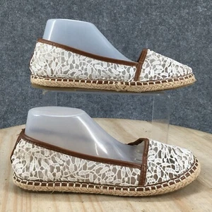 Mix No 6 Shoes Womens 6 Sevadda Crochet Casual Slip On Loafer Flats Beige Fabric - Picture 1 of 18