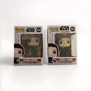 Funko Pop Cara Dune 327 e 403 Star Wars The Mandalorian Fuori Produzione Vaulted - Foto 1 di 4
