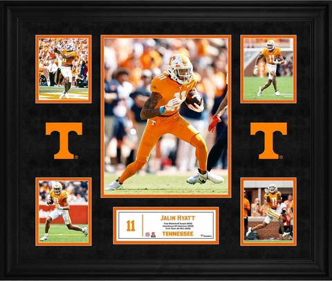 Jalin Hyatt Tennessee Volunteers Framed 5-Photo Collage Cover