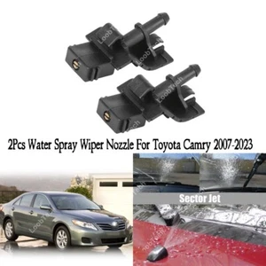 Spray Wiper Nozzle For Toyota Camry 2007-2023 2Pcs Front Windshield Washer Jet - Picture 1 of 16