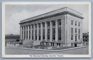The Municipal Building Danville Virginia VA cartolina D3 - Foto 1 di 2