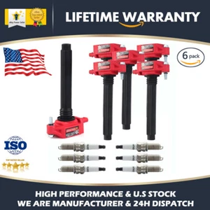6Ignition Coil &Platinum Spark Plug For 11-19 Chrysler Dodge Jeep Ram 3.6L UF648 - Picture 1 of 12