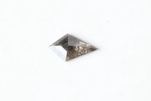 0.66Cts Natural Clear Black Salt & Pepper Kite Shape Loose Diamond 10.06mm DB27 - Picture 1 of 8