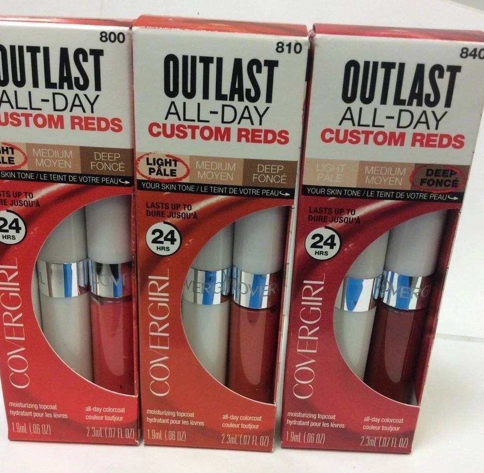 Covergirl Outlast All Day Custom Reds Lip Color CHOOSE COLOR NEW. - Image 1 of 1