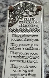 Spooner Creek Designs Michael Macone Irish Blessing Ceramic Wall Plaque Sign - Picture 1 of 6