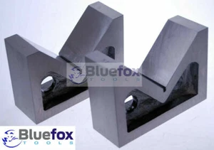Bloque en V de hierro fundido 3"x 1-1/4"" x 2-1/4"" pulgadas bloque Vee 75 x 56 x 31 mm conjunto de 2 piezas - Imagen 1 de 2