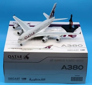 JC Wings 1:200 Qatar Airways Airbus A380 Diecast Aircraft Jet Modelo A7-APG - Imagen 1 de 13