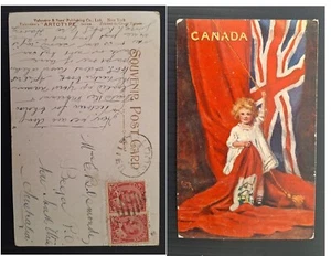 c1904 Canada Postcard sent to Australia LOOSE SHIP LETTER cancel - Picture 1 of 3