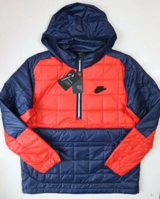 NIKE SPORTSWEAR SYNTHETIC FILL THERMORE ANORAK 1/2 ZIP JACKET CU4418-411 - MEN M - Image 1 of 4