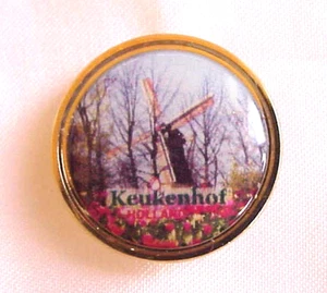 Keukenhof Holland Travel Souvenir Hat Lapel Pin - Picture 1 of 2