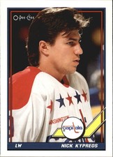 1991-92 (CAPITALS) O-Pee-Chee #511 Nick Kypreos