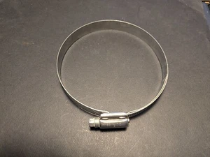 Worm Gear Clamp: SAE 462, 3-3/4 to 4-5/8" Dia, 5/8" Stainless Steel Band - Bild 1 von 2