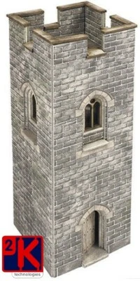 Metcalfe PO292 Castles Watch Tower Die Cut Card Kit 00 Gauge Model - POD Postage - Image 1 of 4