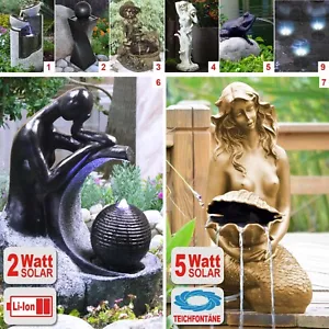 FONTANA SOLARE DA GIARDINO FONTANA SOLARE FONTANA GIOCO D'ACQUA FONTANA ORNAMENTALE LAGHETTO - Foto 1 di 21