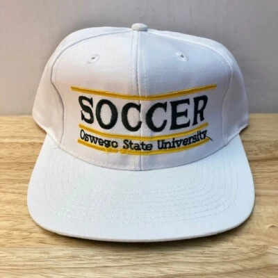 *NUEVO SIN ETIQUETAS* OSWEGO STATE LAKERS SOCCER "The Game" Barra Dividida De Colección NCAA Gorra Snapback Foto 1 de 4