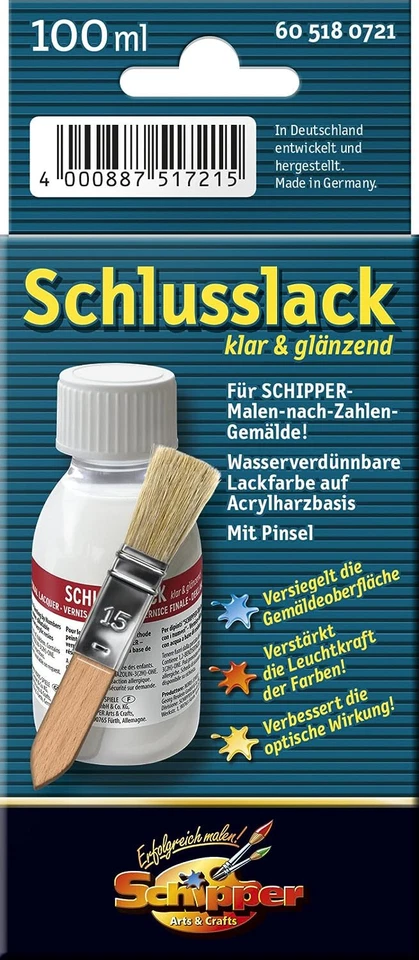 SCHIPPER - 605180721 - MALEN NACH ZAHLEN - SCHLUSSLACK - GLÄNZEND # NEU OVP