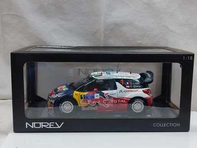 Norev  1/18 SIGNED CITROEN DS3 WRC SEBASTIAN LOEB 2011 Rallye Du Mexique  - Image 1 of 4