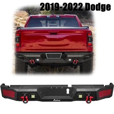 Dodge для 2019-2022 Ram 2500/3500 с лебедкой пластиной и задним бампером из стали D-Rings - Изображение 1 из 4