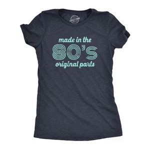 Camiseta Mujer Hecha en los Años 80 Piezas Originales Divertida Edad Cumpleaños Década Gráfico - Imagen 1 de 7