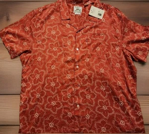 NWT Levi’s Sunset Camp Shirt Floral Short Sleeve Relaxed Fit Lyocell Men’s XXL - Picture 1 of 9