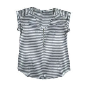 Express Damen Top Gold Reißverschluss Ärmellos Büro Bluse Gr. Medium Klassisch - Bild 1 von 16