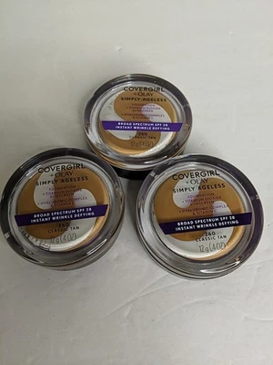 3x Covergirl +Olay Simply Ageless 260 Classic Tan SPF28 (expires in 2026) - Image 1 of 4