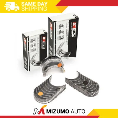 Rodamientos de varilla principal King aptos para 82-85 Chrysler Mazda Mitsubishi Dodge 2.6 SOHC G54B Foto 1 de 4
