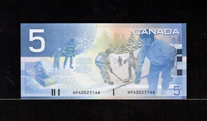 Canada $5 DOLLARS 2005 Jenkins/Dodge Changeover Prefix HPA Low Numbers Gem UNC - Picture 1 of 2
