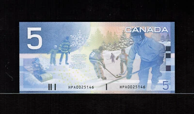 Canada $5 DOLLARS 2005 Jenkins/Dodge Changeover Prefix HPA Low Numbers Gem UNC - Image 1 of 2