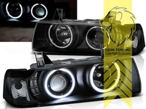 CCFL Angel Eyes Scheinwerfer für BMW E36 Limousine Touring Compact schwarz - Bild 1 von 5