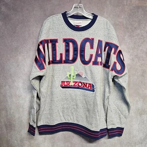 NWT Mitchell & Ness Arizona Wildcats Retro Big Logo AOP Crewneck Sweater L $110 - Picture 1 of 7