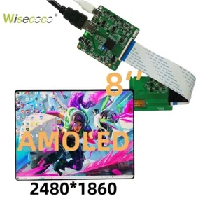 8'' OLED 2K Screen 2480x1860 IPS AMOLED Display 180° Rotation For Raspberry Pi - Picture 1 of 6