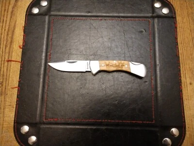 Remington Folding Knife Olive Wood Handles 2.75" Stainless Steel Blade Lockback  - Image 1 of 4