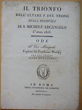 1823-ALCEO MARATONIO (MONGARDI)-ARCADIA-ODE-CARABINIERI-ROMA