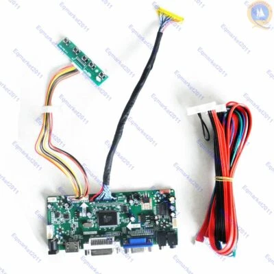 DVI+VGA LCD Controller Board Monitor Kit LVDS converter for LM240WU2(SL)(B1) - Image 1 of 2