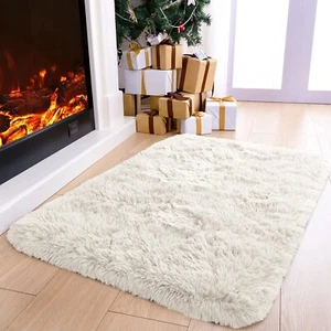 Large Shaggy Area Rug Anti Slip Floor Mat Fluffy Carpets for Bedroom Living Room - Picture 1 of 56