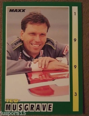 1993 Edition Ted Musgrave Card 55 of 300 Maxx Race Cards - Image 1 of 2