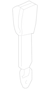 Genuine Porsche Boxster 2005-2008 Seat Belt Buckle Right Front Part #99680318308 - Picture 1 of 2