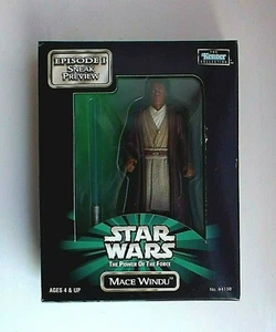 STAR WARS POTF EP 1 SNEAK PREVIEW Power of the Force Mace Windu Figure Carded 98 - Picture 1 of 2