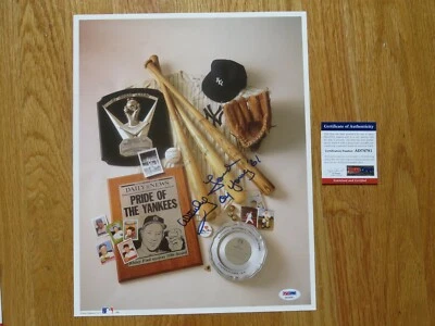 Chairman of the Board WHITEY FORD signed NY YANKEES Memorabilia Collage PSA - Image 1 of 4