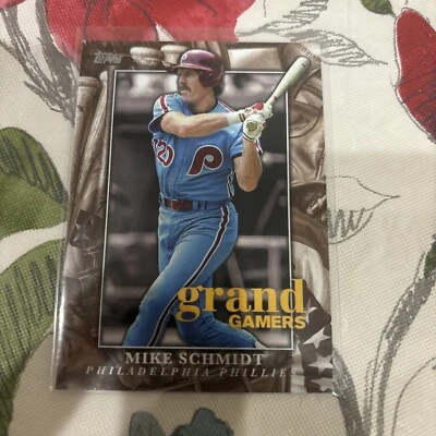 Mike Schmidt, Phillies,  2024 Topps Series 1 2023 Grand Gamers GOG-5 - Image 1 of 2