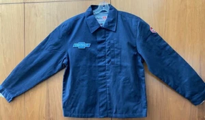 New CHEVY CHEVROLET Flame Resistant Mechanic WORK JACKET Embroidered Patch Auto - Picture 1 of 12